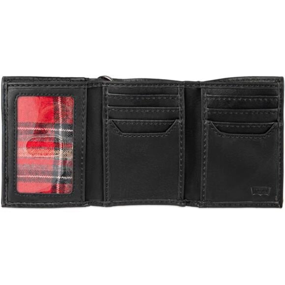 Men's Trifold Wallet - Sleek and Slim Includes ID Window and Credit Card Holder - Picture 4 of 7